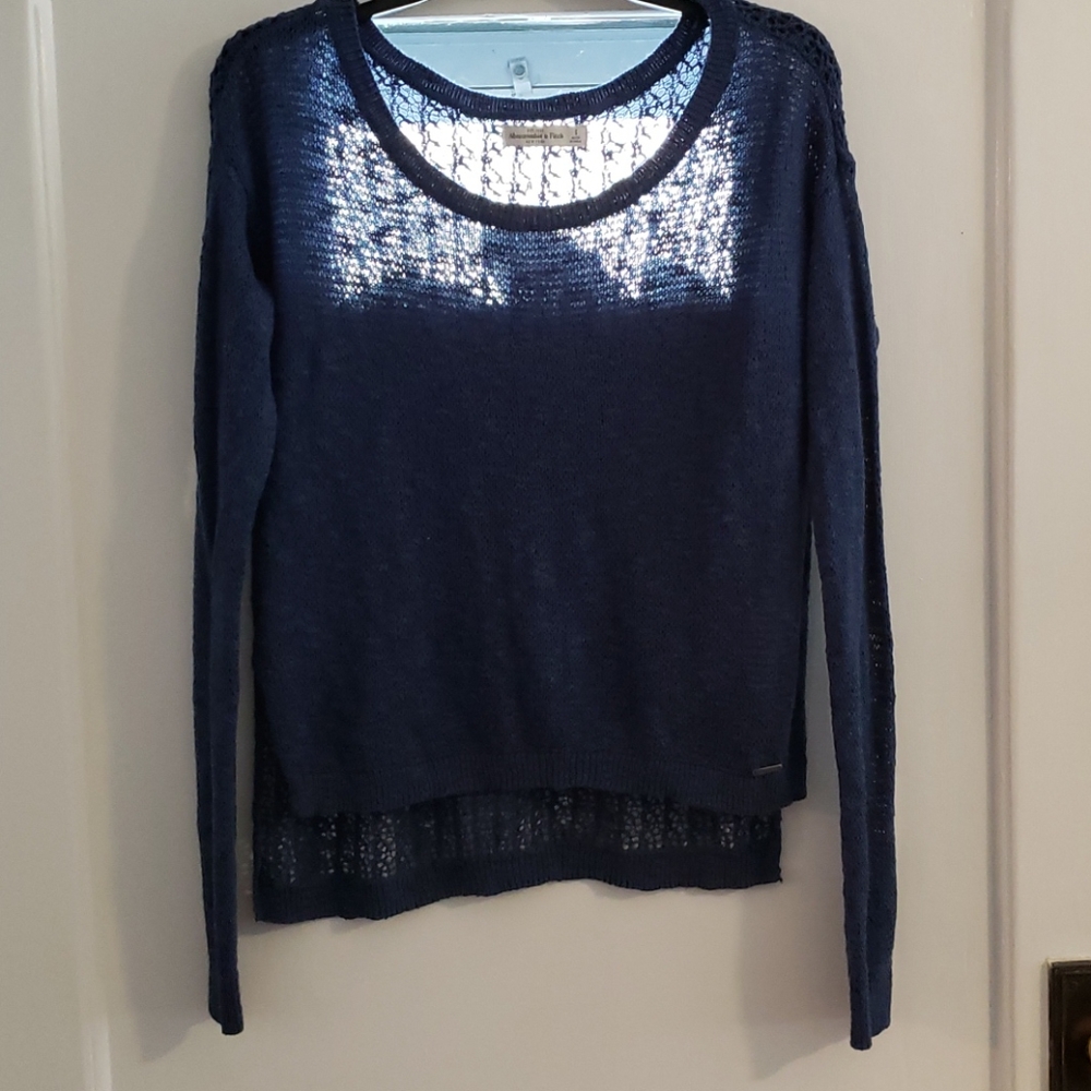 Abercrombie and Fitch blue lightweight sweater